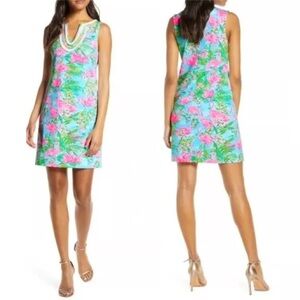 Lilly Pulitzer Harper Sleeveless Shift Dress Cotton Multi Floridita Sz M